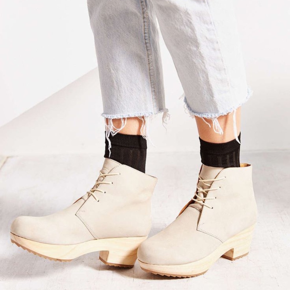 Urban Outfitters Ecote Leather Clog Boot Sz 8